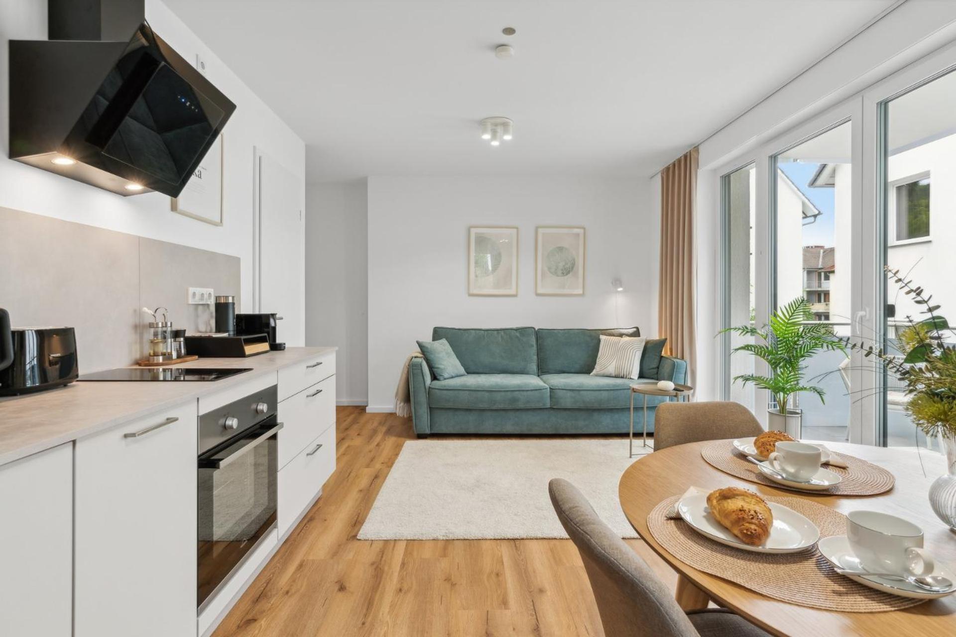 Deluxe Apartment In Bielefeld City Mit Parkplatz Und Balkon Exterior photo